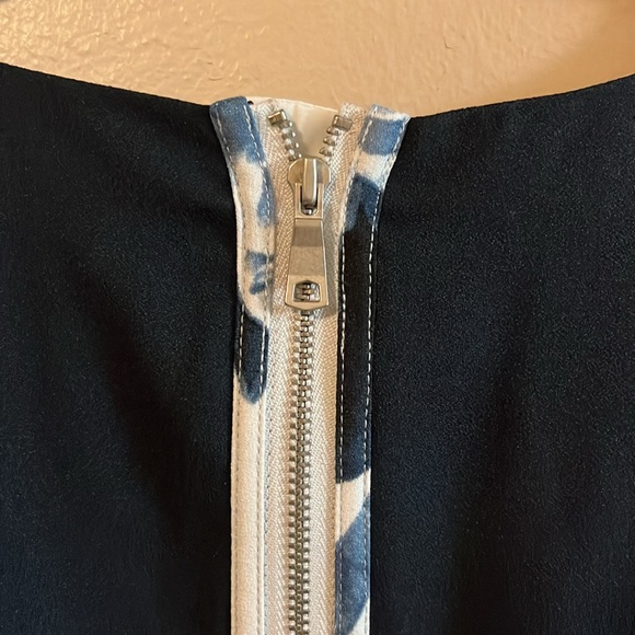 NWT Banana Republic Cap Sleeve Blue White Floral Work Sheath Mini Dress 0 - Picture 7 of 13